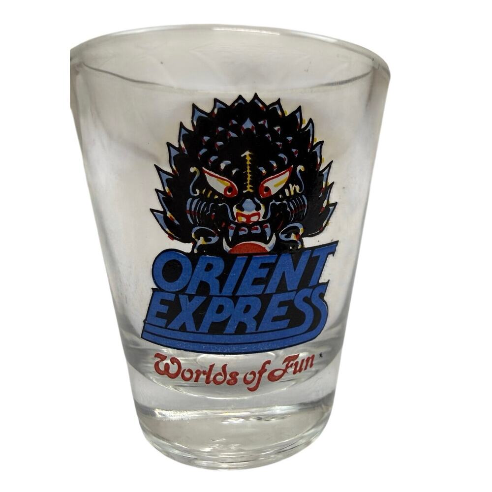 SKU3178 Vintage Worlds of Fun "Orient Express" Amusement Park Shot Glass